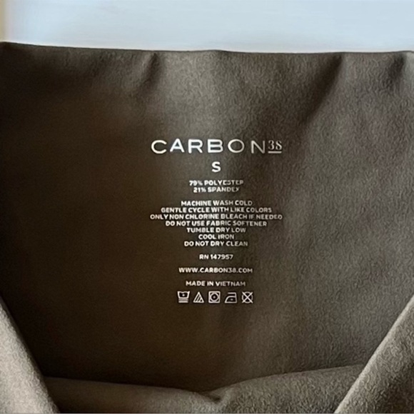 Carbon38 Utility Cargo Green High Rise Full Length Leggings - Picture 6 of 6